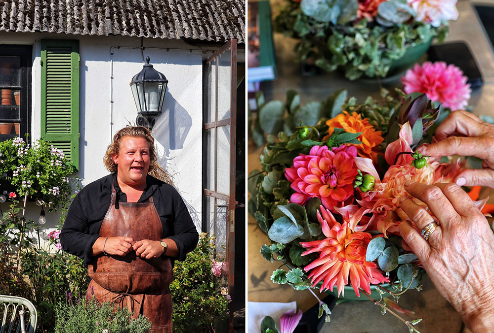 Hage- og blomstertur med Karl Fredrik p� �sterlen